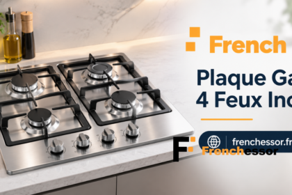 Plaque gaz 4 feux inox